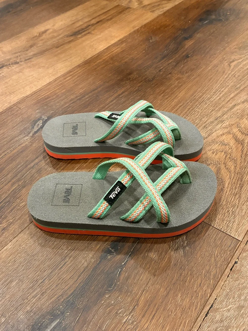 Teva Blue Strap Sandals Shoes Flip Flops Outdoor Play 12 Girl